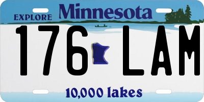 MN license plate 176LAM