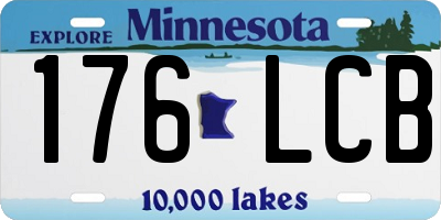 MN license plate 176LCB