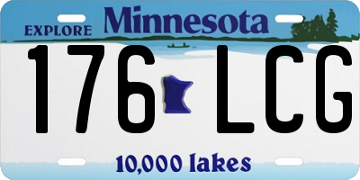 MN license plate 176LCG