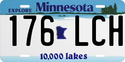 MN license plate 176LCH