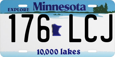 MN license plate 176LCJ