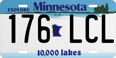 MN license plate 176LCL