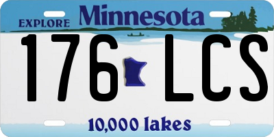 MN license plate 176LCS