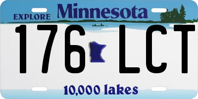 MN license plate 176LCT