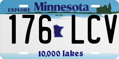 MN license plate 176LCV