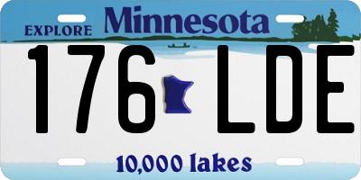 MN license plate 176LDE