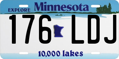 MN license plate 176LDJ