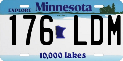 MN license plate 176LDM