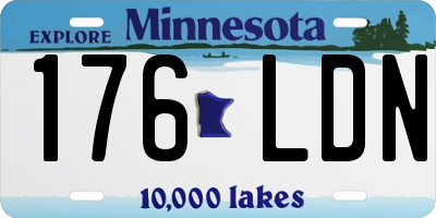 MN license plate 176LDN