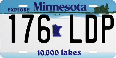MN license plate 176LDP