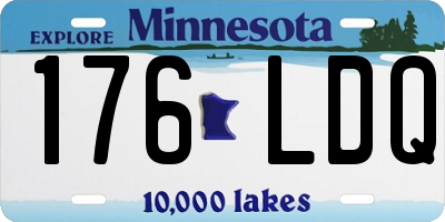 MN license plate 176LDQ