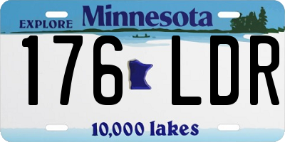 MN license plate 176LDR