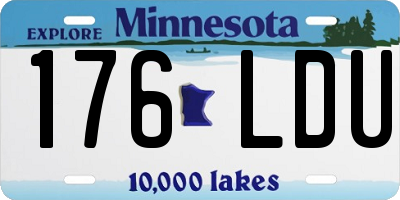 MN license plate 176LDU