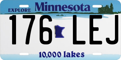MN license plate 176LEJ