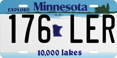 MN license plate 176LER