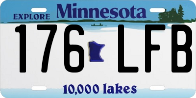 MN license plate 176LFB