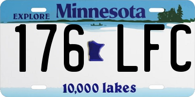 MN license plate 176LFC