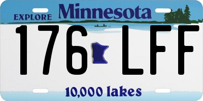 MN license plate 176LFF