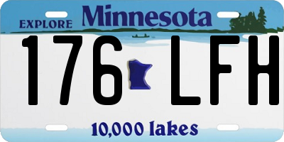 MN license plate 176LFH