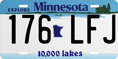 MN license plate 176LFJ