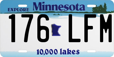 MN license plate 176LFM