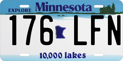MN license plate 176LFN