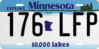 MN license plate 176LFP