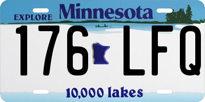 MN license plate 176LFQ