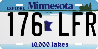 MN license plate 176LFR