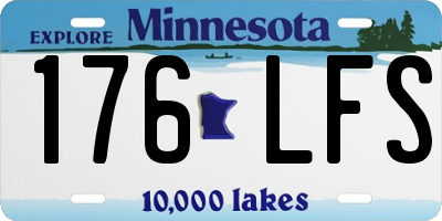 MN license plate 176LFS