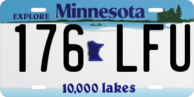 MN license plate 176LFU