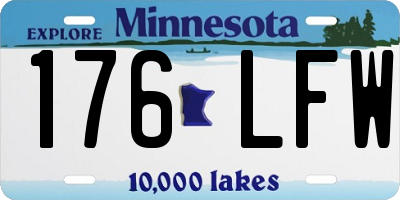 MN license plate 176LFW