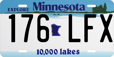 MN license plate 176LFX