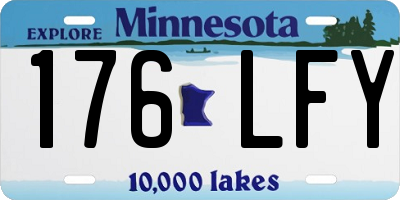 MN license plate 176LFY