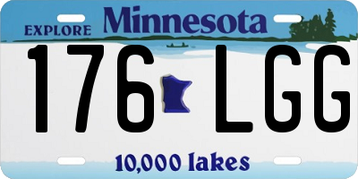 MN license plate 176LGG