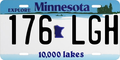 MN license plate 176LGH