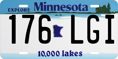 MN license plate 176LGI
