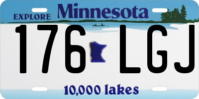 MN license plate 176LGJ