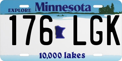 MN license plate 176LGK