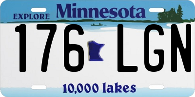 MN license plate 176LGN
