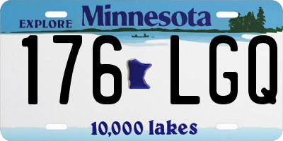 MN license plate 176LGQ