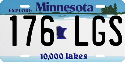 MN license plate 176LGS