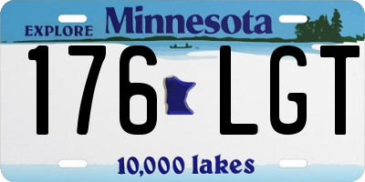 MN license plate 176LGT