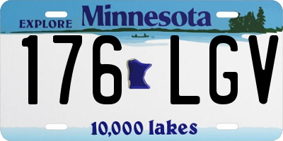 MN license plate 176LGV
