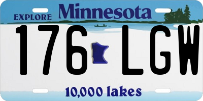 MN license plate 176LGW