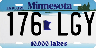 MN license plate 176LGY