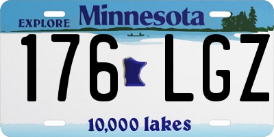 MN license plate 176LGZ