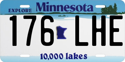 MN license plate 176LHE