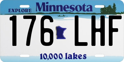 MN license plate 176LHF