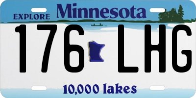 MN license plate 176LHG